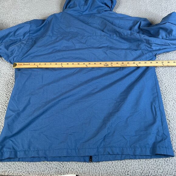 VTG Quiksilver Hoodie Jacket Men XL Blue Zip Up Lined Cinch Cords Surf Skate Y2K - Picture 11 of 12